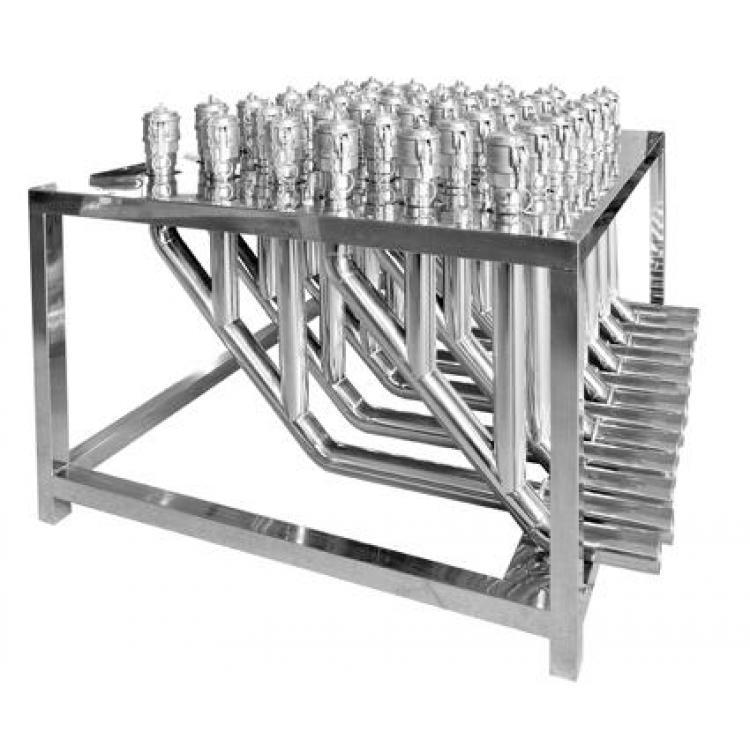 烟台11kw*2挤出机集中供料系统设计 中央原料分配站机加工