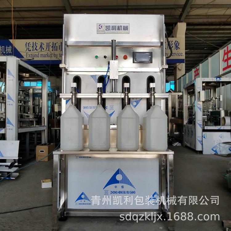 厂家直销玻璃水防冻液灌装机 农药灌装机 半自动四头液体灌装机