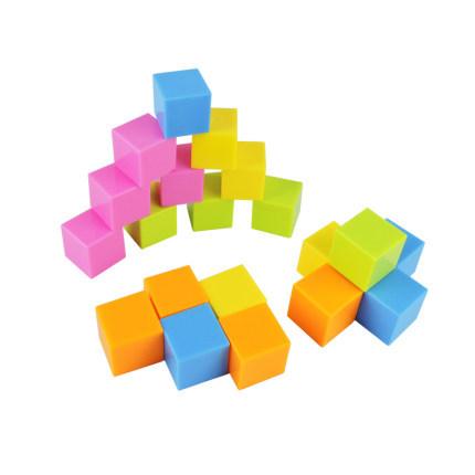 数学立体几何体认识图形教具小学生儿童早教立方体正方体20粒方块