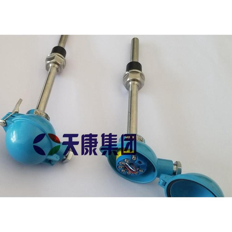 耐磨阻漏法兰螺纹直插式卡套铠装热电阻热电偶高精度 固定螺纹热电偶石油化工