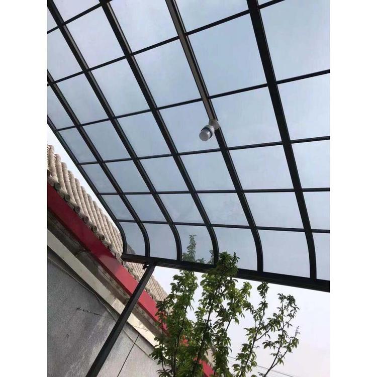 厂家定制铝合金雨棚提供安装 窗台篷后期免维护