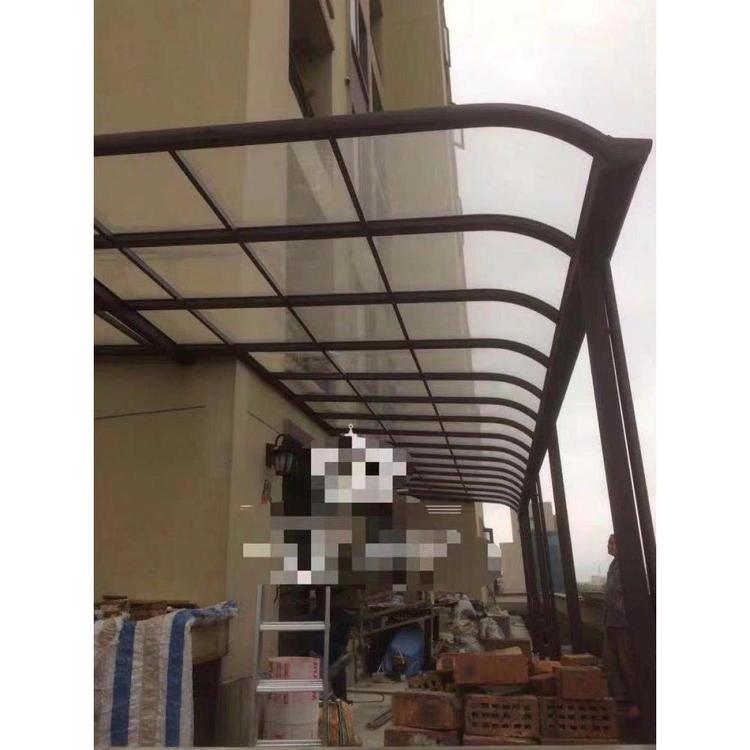 厂家批发铝合金雨棚隔温隔热 遮阳篷防雨防晒