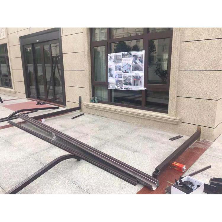 现货供应铝合金雨棚生产厂家 阳光雨篷质量保证