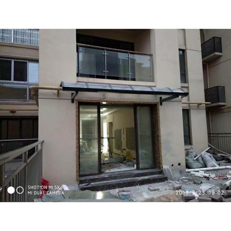 现货供应铝合金雨棚生产厂家 雨棚质量保证