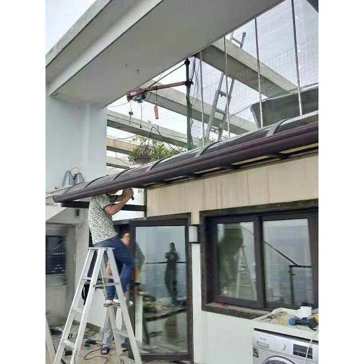 定做铝合金雨棚质量保证 阳光棚生产厂家