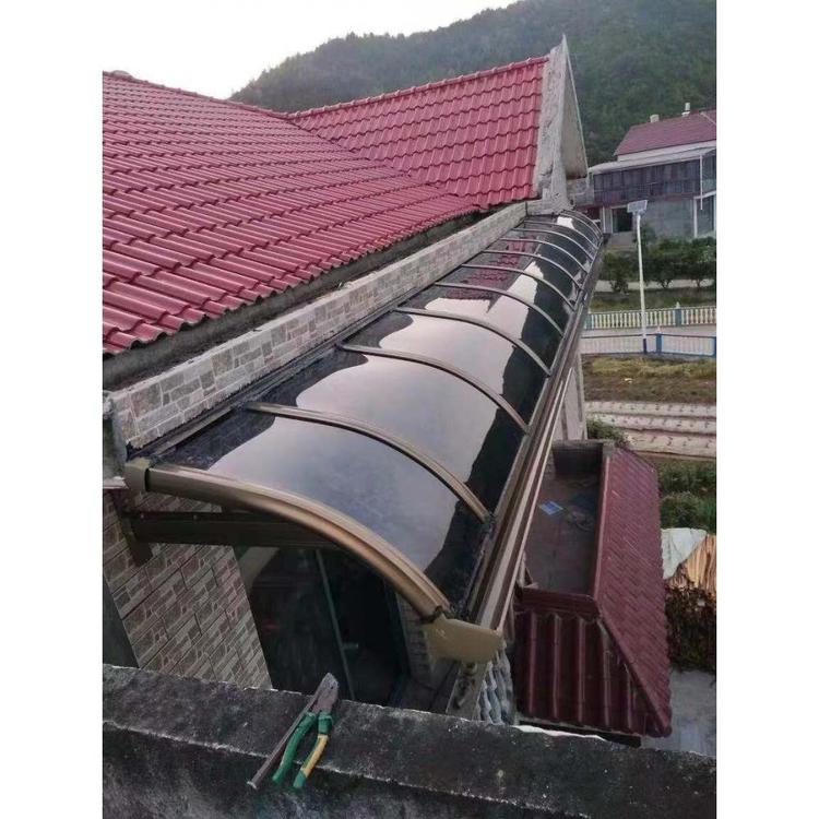 厂家批发铝合金雨棚防雨防晒 阳光雨篷隔温隔热