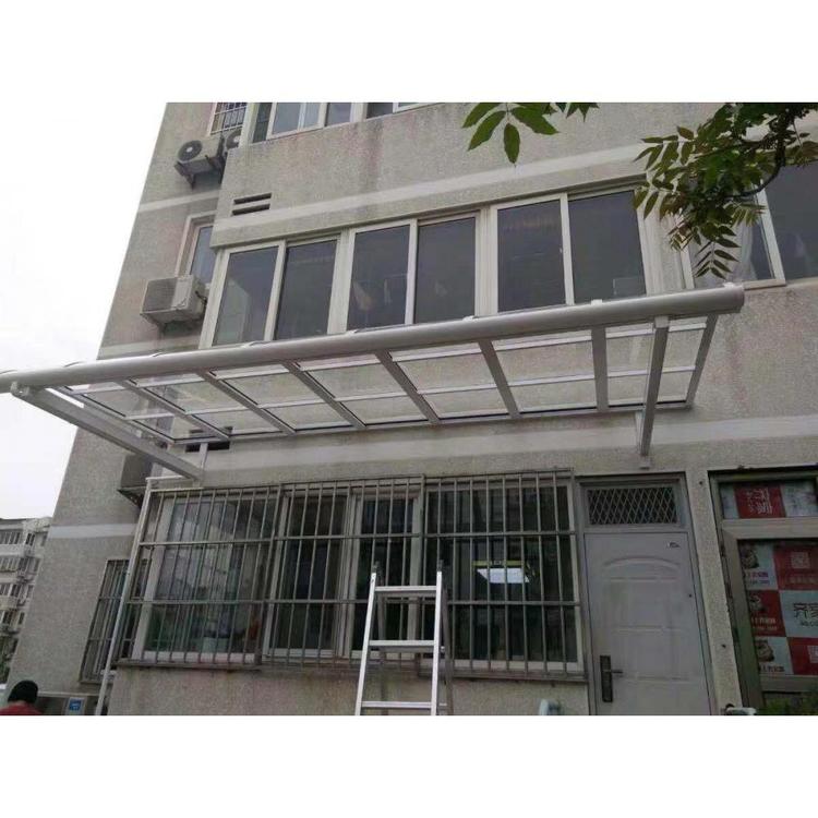 定做铝合金雨棚防雨防晒 雨篷生产厂家