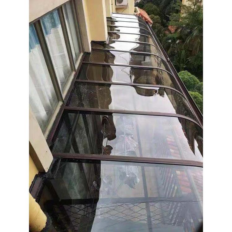 现货供应铝合金雨棚量大从优 遮阳篷生产厂家