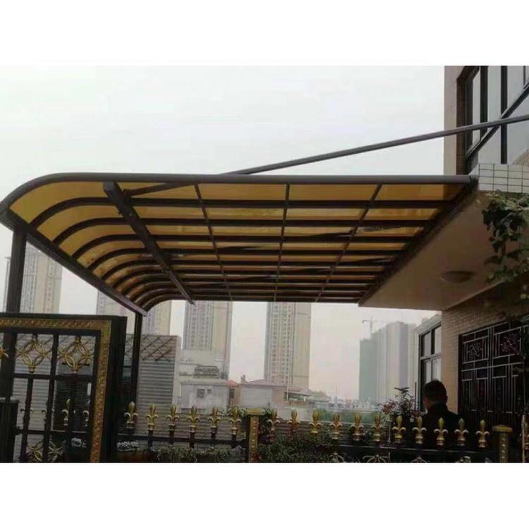 定做铝合金雨棚防雨防晒 阳光雨棚质量保证