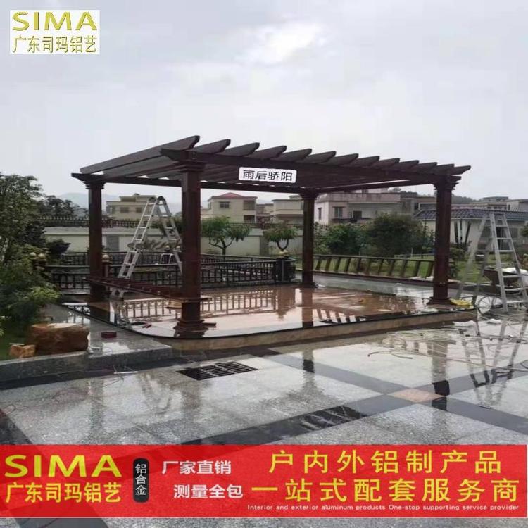 防腐防锈铝合金葡萄架测量安装 凉亭葡萄架测量安装