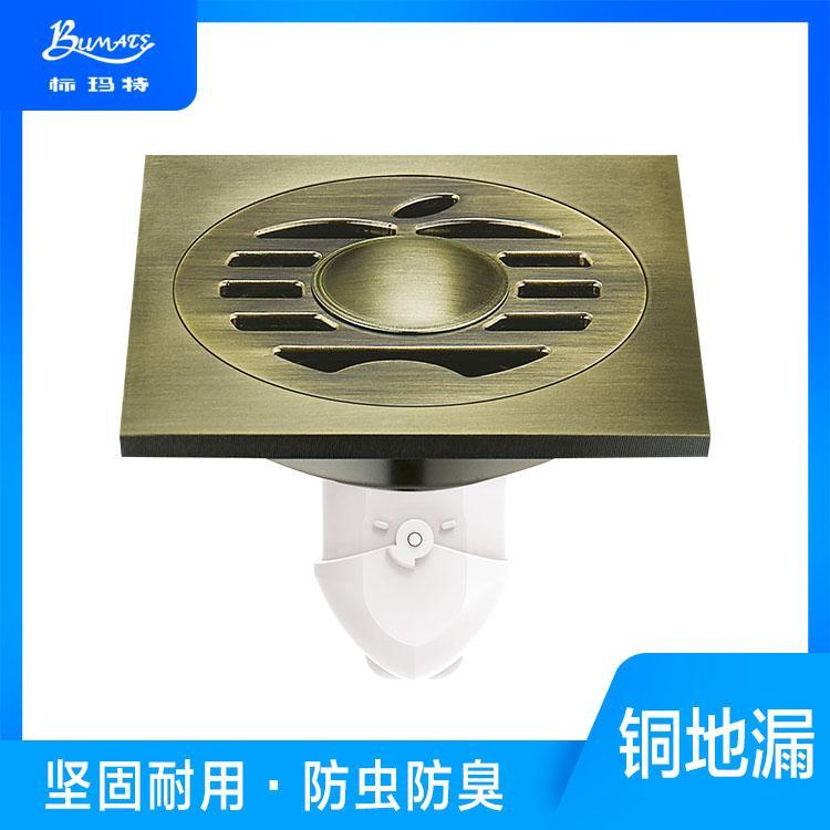 现货全铜防臭地漏批量供应 浴室地漏订购加工