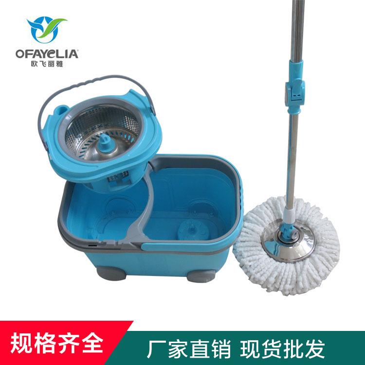 家用不锈钢拖把 星家洁旋转拖把桶 免手洗清洁拖把