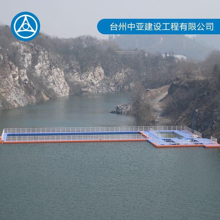 浮筒码头生产商 中亚水上工程 水上塑料浮筒浮动码头