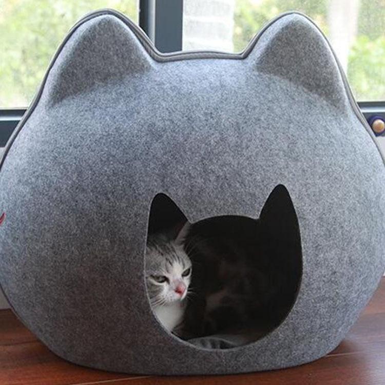 可爱太空猫猫窝 杭华毛毡猫窝宠物用品 宠物窝猫狗窝可拆洗