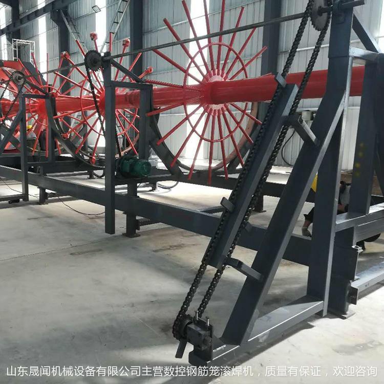 全自动钢筋笼滚焊机山东 数控滚笼机自动加工设备生产厂家