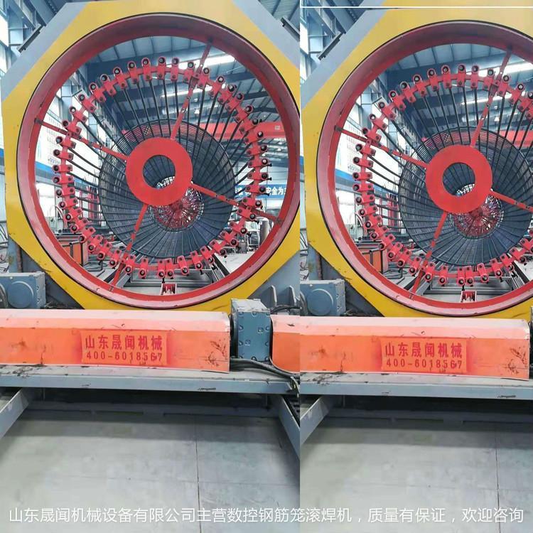 钢筋笼滚焊机加工定制 自动滚笼机 数控钢筋笼成型机视频