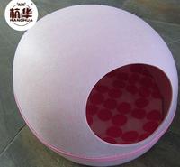 浙江卡通毛毡猫窝不变形 杭华宠物床猫用品易清洗