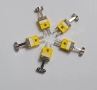 J型两针热电偶插头耐高温 小型插头可加工焊点