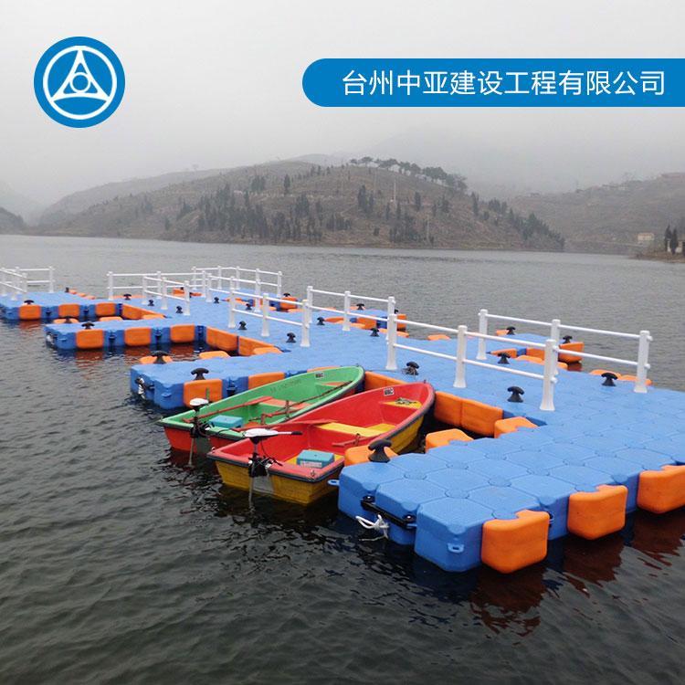 塑料浮筒水上工程现货 水上观光平台建造