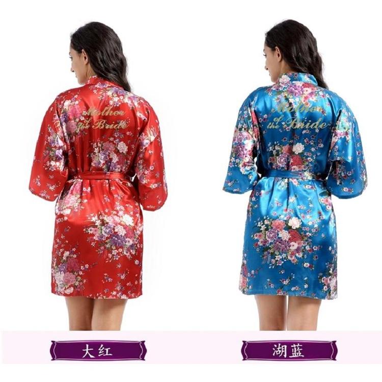 现货水仙花新娘晨袍价格 天宝工短款浴袍价格