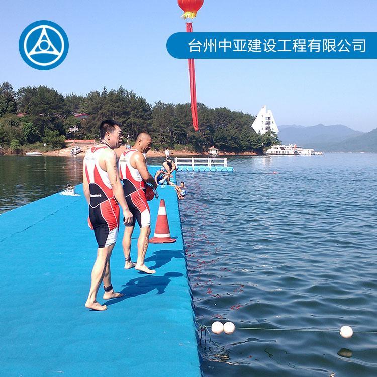 塑料浮筒水上平台 水上游泳池生产商 浮筒泳池设计