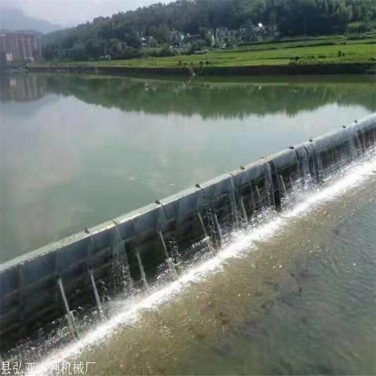 【瑞鑫】自动翻板钢闸门 景观钢坝 钢坝闸定制厂家