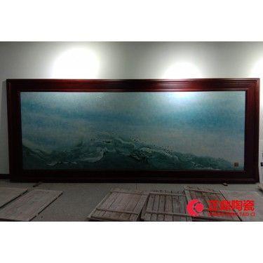 纯手工绘画瓷板画 手工瓷板画壁画
