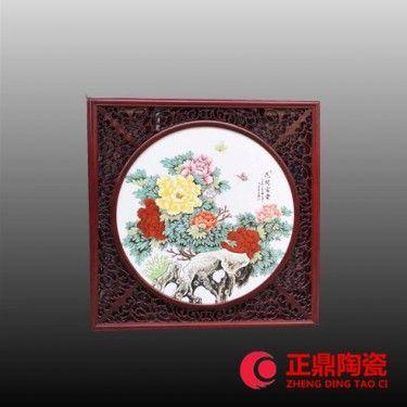 手工圆形瓷板画 手工方形瓷板画厂家