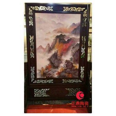 酒店瓷板画摆设 宾馆瓷板画摆设 写字楼瓷板画摆设