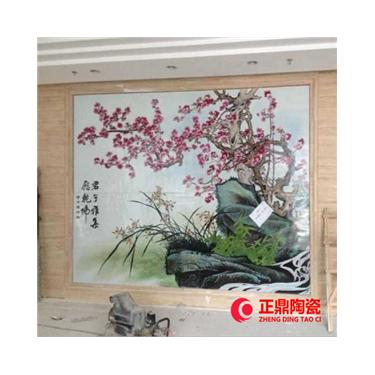 企业展厅瓷板画订做 京剧人物瓷板画