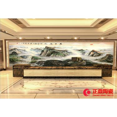高档酒店瓷板画摆设 高档酒店瓷板画墙壁画