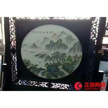 景德镇瓷板画摆设 高档瓷板画摆设 手绘瓷板画摆设