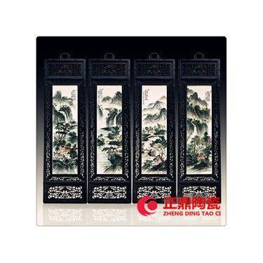 老四条屏瓷板画 老四条屏瓷板画厂家 老四条屏瓷板画订做