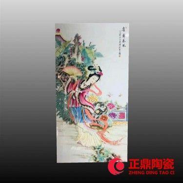 仿古瓷板画 古典瓷板画订做 古建筑瓷板画装饰