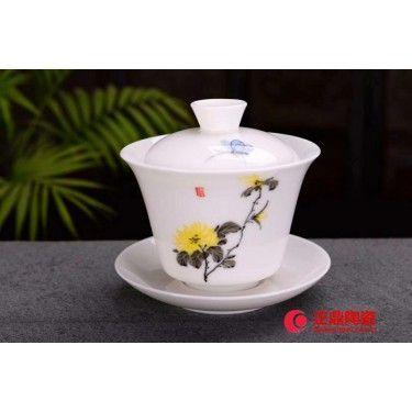 茶楼陶瓷盖碗供应 企业礼品盖碗 公司礼品盖碗