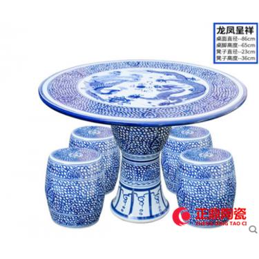 大型陶瓷桌子凳定做 定做陶瓷桌凳厂家