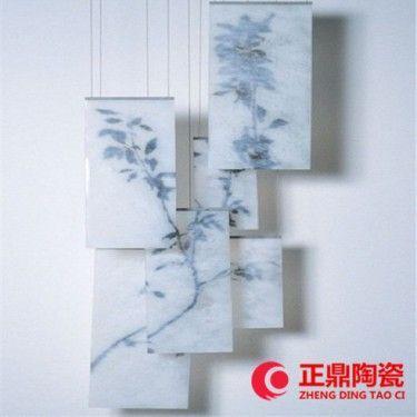客厅沙发背景墙装饰瓷板画 名人作品瓷板画