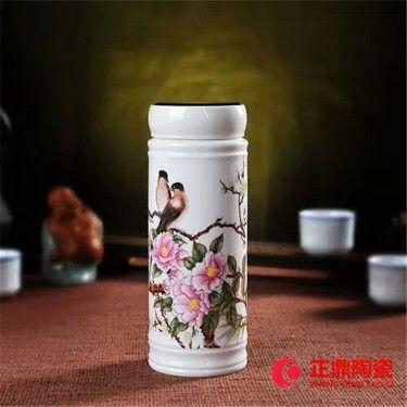 个人陶瓷保温杯定制 纪念陶瓷保温杯订做 聚会陶瓷保温杯订制