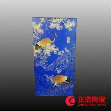 墙上壁画定做 工艺陶瓷板画直销 户外装饰瓷板画定做