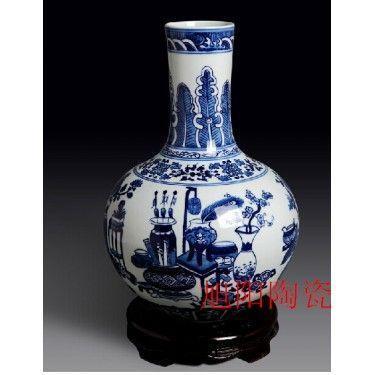 酒店大堂门口摆件落地花瓶 摆设大花瓶 礼品庆典大花瓶