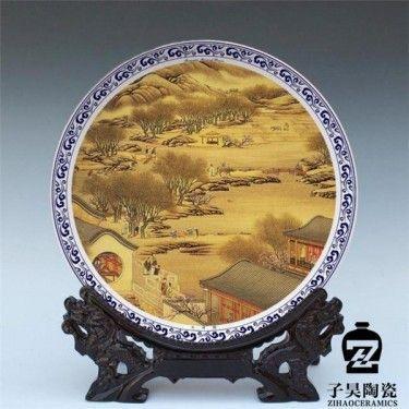 画像纪念盘定做 艺术照陶瓷纪念盘订制 照片瓷盘定做