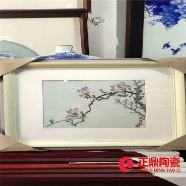 山水墙壁瓷画挂画 墙壁瓷板画定做 人物形态壁画定做