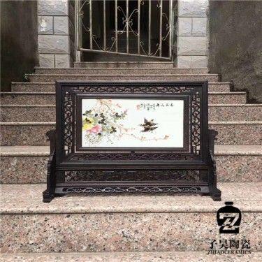 户外陶瓷屏风 小型陶瓷屏风 订制小型屏风