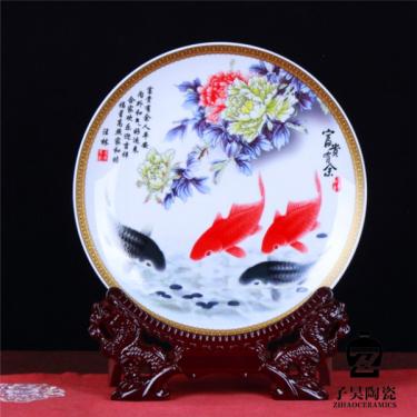 定做礼品陶瓷 订制陶瓷礼品  景德镇陶瓷纪念盘厂家