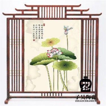 高档装饰瓷板画 酒店分隔设计 房屋订制瓷板画