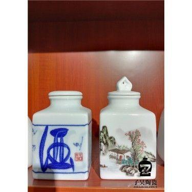 陶瓷白酒罐定做 定做陶瓷酒坛 瓷器酒瓶厂家