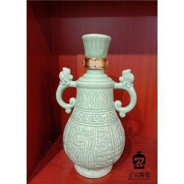 定做陶瓷酒坛 批发陶瓷酒坛 粉彩陶瓷酒瓶定做
