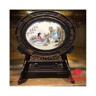 古典瓷板画摆件定做 装饰瓷板画定做 古典瓷板画直销