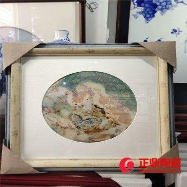 长方形瓷板画 瓷板画批发 背景墙瓷板画