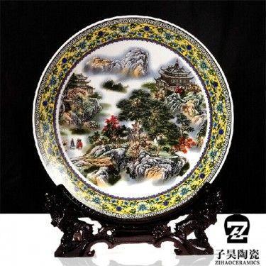 个性纪念盘定做 高档礼品纪念盘厂家  办公室纪念盘摆件